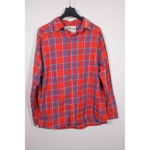 Disney Mickey x Cakeworthy Shirt X-Large Red Plaid Flannel Button Up